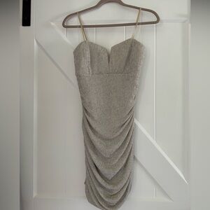 NWT Sparkly Champagne Mini Dress